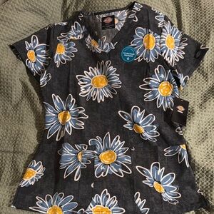 Dickies Gray Scrub Top